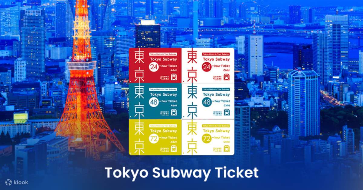 Buy Tokyo Subway Ticket Online | 24, 48 or 72 Hours Tokyo Subway